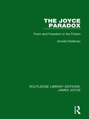 cover image of The Joyce Paradox